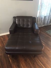 Leather Chaise