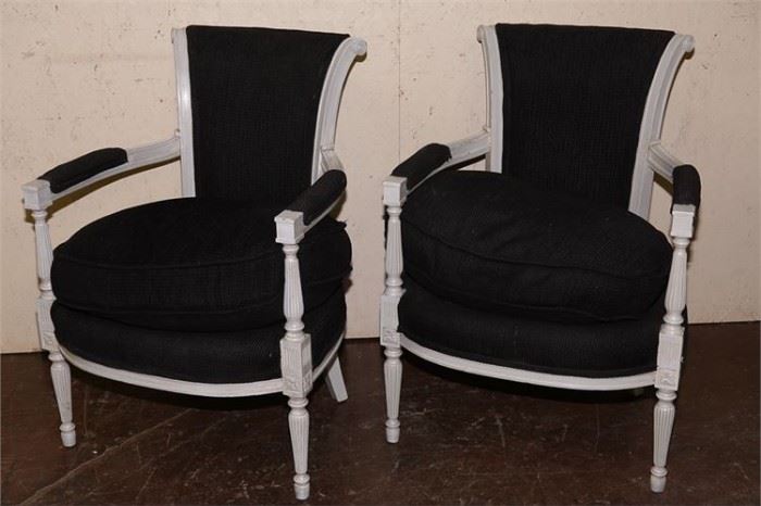 9. Pair of Directoire Style Fauteuils