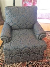 Blue Patterned Chair https://ctbids.com/#!/description/share/119089