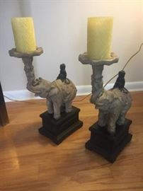 2 Elephant Candle Holders         https://ctbids.com/#!/description/share/119005