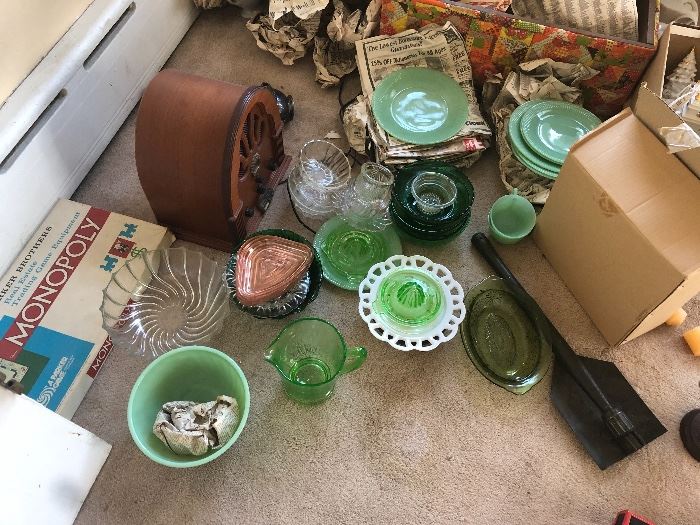 Jadeite glass