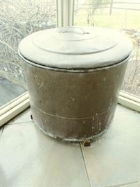 Huge old copper container w/lid
