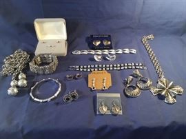 Sterling and Silver Tone Jewelry Lot