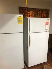 Refrigerators and freezer (not shown)