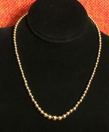 14KT yellow gold necklace