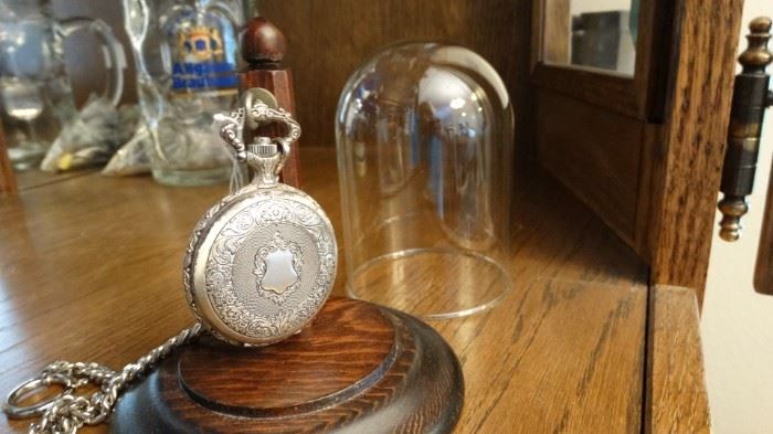 JEAN MARCEL POCKET WATCH & HOLDER