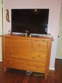 Rustic Chest and Samsung TV