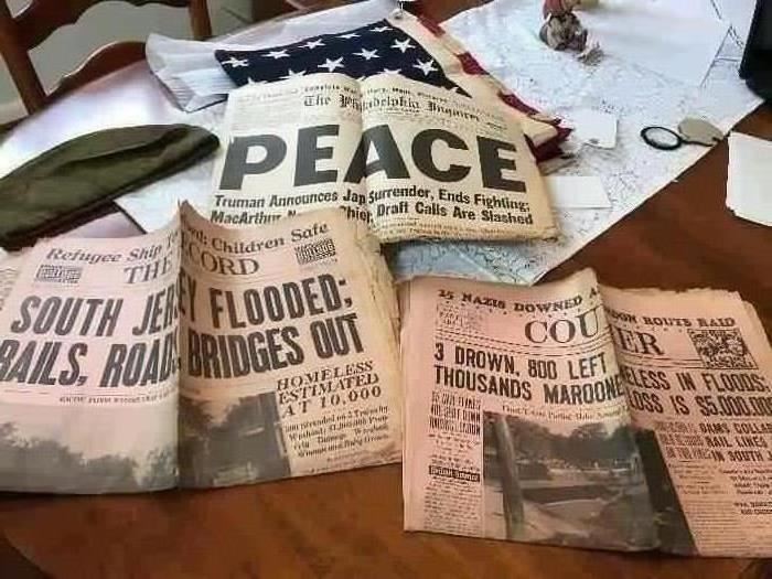 1940 & 1945 Newspapers