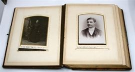 ANTIQUE VICTORIAN PHOTO ALBUM FULL OF PICTURES