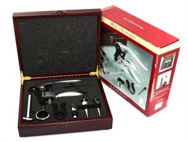 NEW 9 PC "THE WINE ENTHUSIAST" CORKSCREW SET