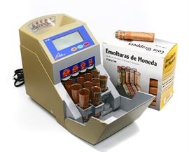 ROYAL SOVEREIGN FS-3D COIN SORTER & ROLLERS