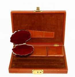 MEN'S JEWELRY BOX & CLAM SHELL JEWELRY CASKET