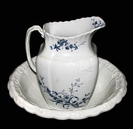 GRINDLEY PITCHER & EAST LIVERPOOL WASH BOWL