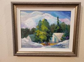 Original Framed Oil by Anne Reese