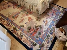 This is one beautiful Chinese 100% Wool Carpet..Handwoven. Wow! 