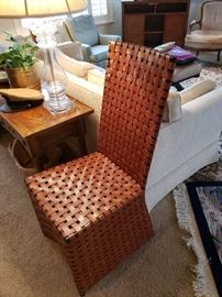 Modern Leather Strap Chair