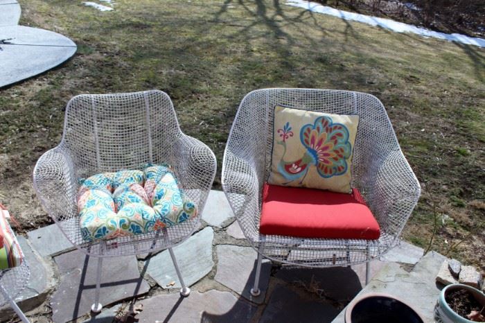 *Russell Woodward Mid Century Modern Patio Set W/Lounge Chair & Love Seat!