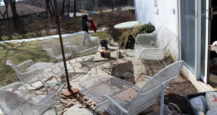 *Russell Woodward Mid Century Modern Patio Set W/Lounge Chair & Love Seat!