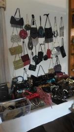 designer evening bags, Prada, Brighton, Rodo, A lot of them are sold, etc.