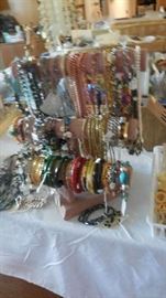 bracelets, bangles, necklaces, Jade, Turquoise, Coral, Amber etc. (Some of items are sold already)