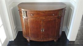 Solid wood Demilun chest by Accents Beyond. 