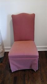 One of four parsons chairs. 