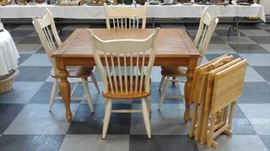 One of two breakfast sets.