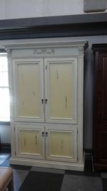 These tv armoires are being repurposed as bars, sewing cabinets, mudroom closets and more.