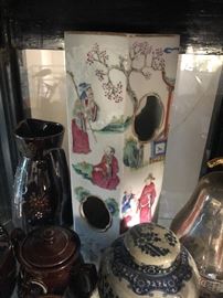 Chinese antique hat stand Vase - Ching Dynasty - Famille Rose