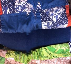 Hand made quilts about 25