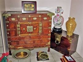 tea chest (left), letter chest (right) Korean