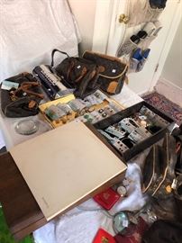 Records - sterling flatware - jewelry- fake LV