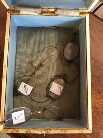 Vintage eye glasses - civil war era