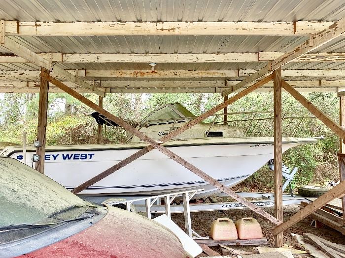 From Harold the boat description:  2001 Key West 2220...22 Ft....Blue Water with cabin...175 HP Evinrude......trailer included...new ship to shore radio & antenna (unused & still in the box)