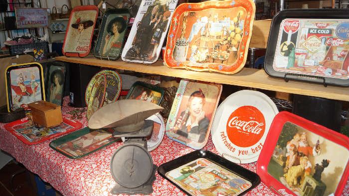 coke trays, scales
