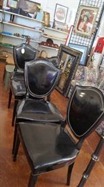 black chairs