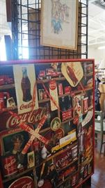 framed Coke puzzle