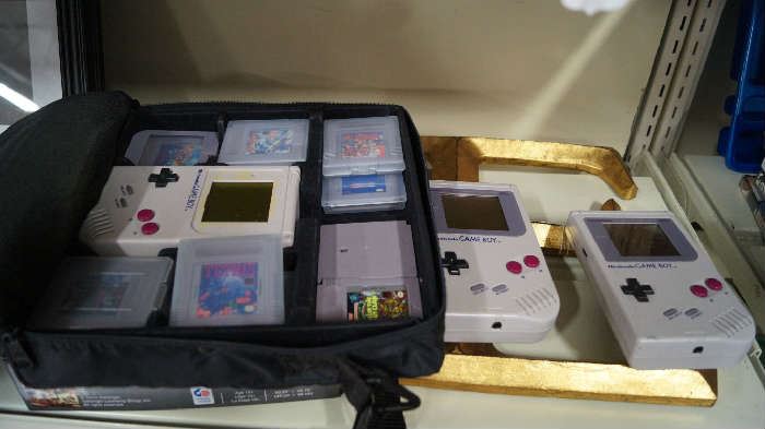 game boy with games