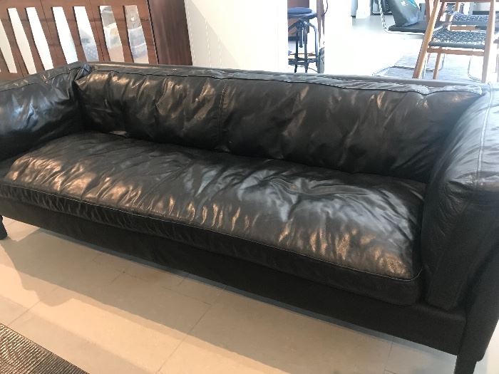 Restoration Hardware Leather Couch...super comfortable!
