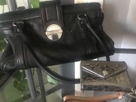 Michael Kors purse and small clutch