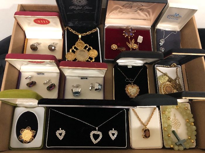 vintage jewelry in the original boxes!