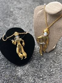 These are huge pendant necklaces Arabian figurines.