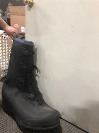 Giant store display rubber boot