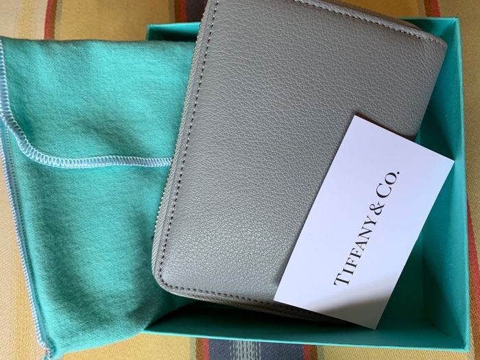 43. Tiffany Grey Leather Wallet 
