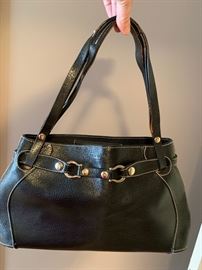 45. Black Leather Kate Spade Handbag 