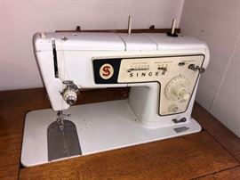 Singer sewing machine and cabinet