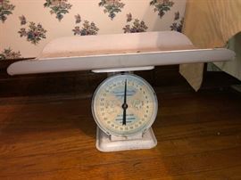 Vintage baby scale