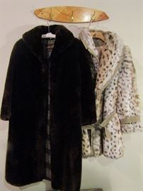 Beautiful clothing-coats, faux mink, leather, cashmere, 1970's to newer styles