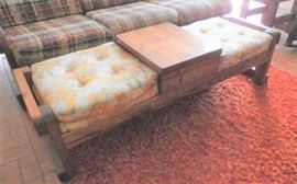 CABIN STYLE BENCH TABLE - ONE OF TWO