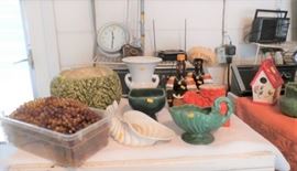 POTTERY AND BIRD FEEDERS